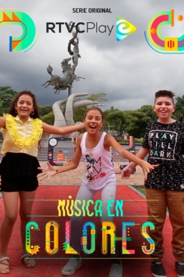 Cartel Música en colores