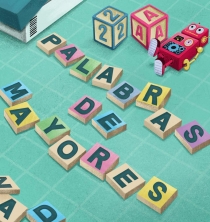 fichas forman la frase Palabras de mayores